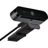 Logitech BRIO webcam 4096 x 2160 pixel USB 3.2 Gen 1 (3.1 Gen 1) Sort Sort, 4096 x 2160 pixel, 90 fps, 1280x720@30fps,1280x720@60fps,1920x1080@30fps,1920x1080@60fps, 720p,1080p,2160p, 5x, 90°