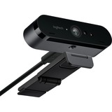 Logitech Brio webcam 13 MP 4096 x 2160 pixel USB 3.2 Gen 1 (3.1 Gen 1) Sort Sort, 13 MP, 4096 x 2160 pixel, Fuld HD, 90 fps, 1280x720@30fps, 1280x720@60fps, 1920x1080@30fps, 1920x1080@60fps, 720p, 1080p, 2160p