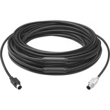 Logitech GROUP 15m Extender Cable PS/2-kabel 6-p Mini-DIN Sort, Forlængerledning Sort, 15 m, 6-p Mini-DIN, 6-p Mini-DIN, Hanstik, Hanstik, Sort