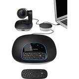 Logitech Group system til videokonference System til gruppevideokonference, Webcam Sort/Sølv, System til gruppevideokonference, Fuld HD, 30 fps, 10x, Sort, Grå