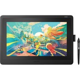 Wacom Cintiq 16 tegneplade Sort 5080 lpi 344,16 x 193,59 mm Sort, Ledningsført, 5080 lpi, 344,16 x 193,59 mm, Kuglepen, Silikonegummi, 39,6 cm (15.6")