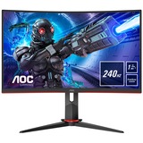 AOC G2 C32G2ZE/BK computerskærm 80 cm (31.5") 1920 x 1080 pixel Fuld HD LED Sort, Rød, Gaming Skærm Sort/Rød, 80 cm (31.5"), 1920 x 1080 pixel, Fuld HD, LED, 1 ms, Sort, Rød