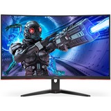 AOC G2 C32G2ZE/BK computerskærm 80 cm (31.5") 1920 x 1080 pixel Fuld HD LED Sort, Rød, Gaming Skærm Sort/Rød, 80 cm (31.5"), 1920 x 1080 pixel, Fuld HD, LED, 1 ms, Sort, Rød