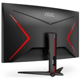 AOC G2 C32G2ZE/BK computerskærm 80 cm (31.5") 1920 x 1080 pixel Fuld HD LED Sort, Rød, Gaming Skærm Sort/Rød, 80 cm (31.5"), 1920 x 1080 pixel, Fuld HD, LED, 1 ms, Sort, Rød