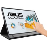 ASUS MB16AMT 39,6 cm (15.6") 1920 x 1080 pixel Multi-touch Bordplade Grå, LED-skærm Sort, 39,6 cm (15.6"), 1920 x 1080 pixel, IPS, 5 ms, 0,179 x 0,179 mm, 344,16°