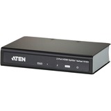 ATEN VS182A-AT-G video-splitter HDMI 2x HDMI, HDMI splitter Sort, HDMI, 2x HDMI, 4096 x 2160 pixel, Sort, Metal, 4K Ultra HD