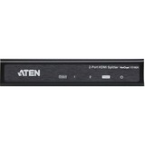 ATEN VS182A-AT-G video-splitter HDMI 2x HDMI, HDMI splitter Sort, HDMI, 2x HDMI, 4096 x 2160 pixel, Sort, Metal, 4K Ultra HD