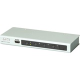 ATEN VS481B-AT-G video-switch HDMI, HDMI switch HDMI, Metal, Sølv, 60 Hz, 15 m, 3840 x 2160, 4096 x 2160