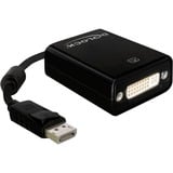 DeLOCK 61847 videokabel adapter 0,125 m DisplayPort DVI-I Sort Sort, 0,125 m, DisplayPort, DVI-I, Hanstik, Hunstik, Sort