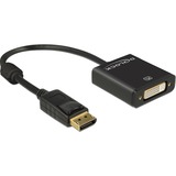 DeLOCK 62599 videokabel adapter 0,2 m DisplayPort DVI-I Sort Sort, 0,2 m, DisplayPort, DVI-I, Hanstik, Hunstik, Guld