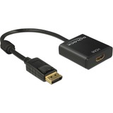 DeLOCK 62607 videokabel adapter 0,2 m DisplayPort HDMI Type A (Standard) Sort Sort, 0,2 m, DisplayPort, HDMI Type A (Standard), Hanstik, Hunstik, Guld