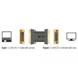 DeLOCK 63313 kabel kønsskifter 1 x DVI 24+1 1 x DVI 24+5 Sort, Adapter Sort, 1 x DVI 24+1, 1 x DVI 24+5, Sort