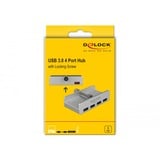 DeLOCK 64046 interface hub USB 3.2 Gen 1 (3.1 Gen 1) Type-A 5000 Mbit/s Sølv, USB hub USB 3.2 Gen 1 (3.1 Gen 1) Type-A, USB 3.2 Gen 1 (3.1 Gen 1) Type-A, 5000 Mbit/s, Sølv, Metal, Windows 10, Windows 10 Education, Windows 10 Education x64, Windows 10 Enterprise, Windows 10...