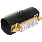 DeLOCK 65225 kabel kønsskifter DVI Sort, Guld, Adapter Sort, DVI, DVI, Sort, Guld