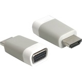 DeLOCK 65472 kabel kønsskifter HDMI-A VGA Hvid, Adapter grå, HDMI-A, VGA, Hvid