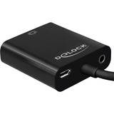 DeLOCK 65558 USB grafisk adapter 1920 x 1080 pixel Sort Sort, 1920 x 1080 pixel