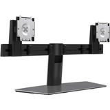 Dell Dual Monitor Stand 68,6 cm (27") Aluminium, Sort Skrivebord, Gulvstander Sort, 6 kg, 48,3 cm (19"), 68,6 cm (27"), 100 x 100 mm, Højdejustering, Aluminium, Sort