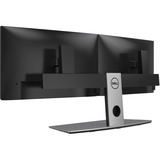 Dell Dual Monitor Stand 68,6 cm (27") Aluminium, Sort Skrivebord, Gulvstander Sort, 6 kg, 48,3 cm (19"), 68,6 cm (27"), 100 x 100 mm, Højdejustering, Aluminium, Sort