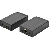Digitus DS-55120 AV forlænger AV sender & modtager Sort, HDMI-udvidelse forlænger 1920 x 1080 pixel, AV sender & modtager, 120 m, 3D, Sort