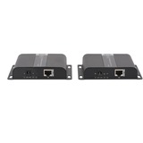 Digitus DS-55124 AV forlænger AV sender & modtager Sort, HDMI-udvidelse forlænger 3840 x 2160 pixel, AV sender & modtager, 120 m, Ledningsført, Sort