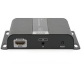 Digitus DS-55125 AV forlænger AV-modtager Sort, HDMI-udvidelse forlænger Sort, 3840 x 2160 pixel, AV-modtager, 120 m, Ledningsført, Sort