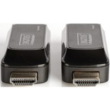 Digitus DS-55203 AV forlænger Netværkssender & -modtager Sort, HDMI-udvidelse forlænger Netværkssender & -modtager, 50 m, Sort