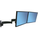 Ergotron 200 Series Combo Arm 61 cm (24") Sort Væg, Wall Mount Sort, 8,2 kg, 61 cm (24"), 75 x 75 mm, 100 x 100 mm, Sort