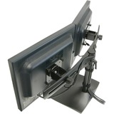 Ergotron DS Series DS100 Dual Monitor Desk Stand, Horizontal 61 cm (24") Sort Skrivebord, Gulvstander Sort, Horizontal, 14 kg, 61 cm (24"), 75 x 75 mm, 100 x 100 mm, Sort