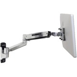 Ergotron LX HD Sit-Stand 116,8 cm (46") Sølv Væg, Wall Mount aluminium, 13,6 kg, 116,8 cm (46"), 75 x 75 mm, 400 x 400 mm, Sølv