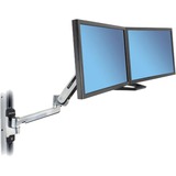 Ergotron LX HD Sit-Stand 116,8 cm (46") Sølv Væg, Wall Mount aluminium, 13,6 kg, 116,8 cm (46"), 75 x 75 mm, 400 x 400 mm, Sølv