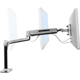 Ergotron LX Series LX HD Sit-Stand 116,8 cm (46") Aluminium Skrivebord, Skærmbeslag Sølv/Sort, 13,6 kg, 116,8 cm (46"), Højdejustering, Aluminium