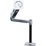 Ergotron LX Series LX HD Sit-Stand 116,8 cm (46") Aluminium Skrivebord, Skærmbeslag Sølv/Sort, 13,6 kg, 116,8 cm (46"), Højdejustering, Aluminium