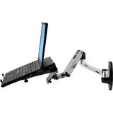 Ergotron LX Series LX Wall Mount LCD Arm 86,4 cm (34") Aluminium Væg Sølv, 11,3 kg, 86,4 cm (34"), 75 x 75 mm, 100 x 100 mm, Aluminium