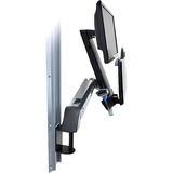 Ergotron StyleView Sit-Stand Combo Arm 61 cm (24") Aluminium Væg, Mount Hvid, 13,2 kg, 61 cm (24"), 75 x 75 mm, 100 x 100 mm, Aluminium