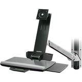 Ergotron StyleView Sit-Stand Combo Arm 61 cm (24") Aluminium Væg, Mount Hvid, 13,2 kg, 61 cm (24"), 75 x 75 mm, 100 x 100 mm, Aluminium