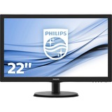Philips V Line LCD-skærm med SmartControl Lite 223V5LSB/00, LED-skærm Sort, 54,6 cm (21.5"), 1920 x 1080 pixel, Fuld HD, LED, 5 ms, Sort