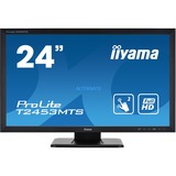 iiyama ProLite T2453MTS-B1 touch screen skærm 59,9 cm (23.6") 1920 x 1080 pixel Dual-touch Bordplade Sort, LED-skærm Sort, 59,9 cm (23.6"), 250 cd/m², Fuld HD, VA, 16:9, 1920 x 1080 pixel
