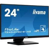 iiyama ProLite T2454MSC-B1AG touch screen skærm 60,5 cm (23.8") 1920 x 1080 pixel Multi-touch Multibruger Sort, LED-skærm Sort, 60,5 cm (23.8"), 250 cd/m², Fuld HD, 16:9, 1920 x 1080 pixel, LED