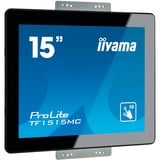 iiyama ProLite TF1515MC-B2 computerskærm 38,1 cm (15") 1024 x 768 pixel XGA LED Berøringsskærm Sort, LED-skærm Sort, 38,1 cm (15"), 1024 x 768 pixel, XGA, LED, 8 ms, Sort