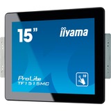 iiyama ProLite TF1515MC-B2 computerskærm 38,1 cm (15") 1024 x 768 pixel XGA LED Berøringsskærm Sort, LED-skærm Sort, 38,1 cm (15"), 1024 x 768 pixel, XGA, LED, 8 ms, Sort