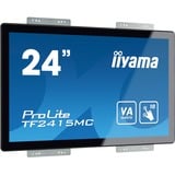 iiyama ProLite TF2415MC-B2 computerskærm 60,5 cm (23.8") 1920 x 1080 pixel Fuld HD VA Berøringsskærm Multibruger Sort, LED-skærm Sort, 60,5 cm (23.8"), 1920 x 1080 pixel, Fuld HD, VA, 16 ms, Sort