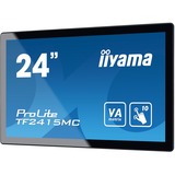 iiyama ProLite TF2415MC-B2 computerskærm 60,5 cm (23.8") 1920 x 1080 pixel Fuld HD VA Berøringsskærm Multibruger Sort, LED-skærm Sort, 60,5 cm (23.8"), 1920 x 1080 pixel, Fuld HD, VA, 16 ms, Sort