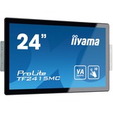 iiyama ProLite TF2415MC-B2 touch screen skærm 60,5 cm (23.8") 1920 x 1080 pixel Multi-touch Multibruger Sort, LED-skærm Sort, 60,5 cm (23.8"), 315 cd/m², Fuld HD, VA, 16:9, 1920 x 1080 pixel