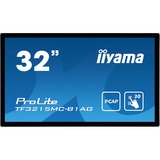 iiyama ProLite TF3215MC-B1AG computerskærm 81,3 cm (32") 1920 x 1080 pixel Fuld HD LED Berøringsskærm Kiosk Sort, Offentlig visning Sort, 81,3 cm (32"), 1920 x 1080 pixel, Fuld HD, LED, 8 ms, Sort