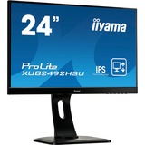 iiyama ProLite XUB2492HSU-B1 LED display 60,5 cm (23.8") 1920 x 1080 pixel Fuld HD LCD Sort, LED-skærm Sort, 60,5 cm (23.8"), 1920 x 1080 pixel, Fuld HD, LED, 5 ms, Sort