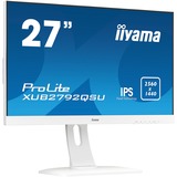 iiyama ProLite XUB2792QSU-W1 LED display 68,6 cm (27") 2560 x 1440 pixel Quad HD Hvid, LED-skærm Hvid, 68,6 cm (27"), 2560 x 1440 pixel, Quad HD, LED, 5 ms, Hvid