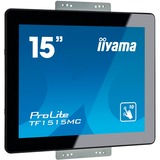 iiyama TF1515MC-B2 skilte display 38,1 cm (15") LED 350 cd/m² XGA Sort Berøringsskærm, LED-skærm Sort, 38,1 cm (15"), LED, 1024 x 768 pixel