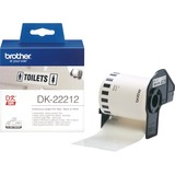 Brother DK-22212 etiketbånd Sort på hvid, Tape Sort på hvid, DK, Hvid, Direkte termisk, Brother, Brother QL1050, QL1060N, QL500, QL500A, QL550, QL560, QL560VP, QL570, QL580N, QL650TD, QL700,...