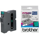 Brother Gloss Laminated Labelling Tape - 24mm, Black/Green etiketbånd TX Black/Green, TX, 15,4 m, 2,4 cm