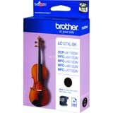 Brother LC127XLBK blækpatron 1 stk Original Sort Sort, 1 stk, 1200 Sider, Enkelt pakke